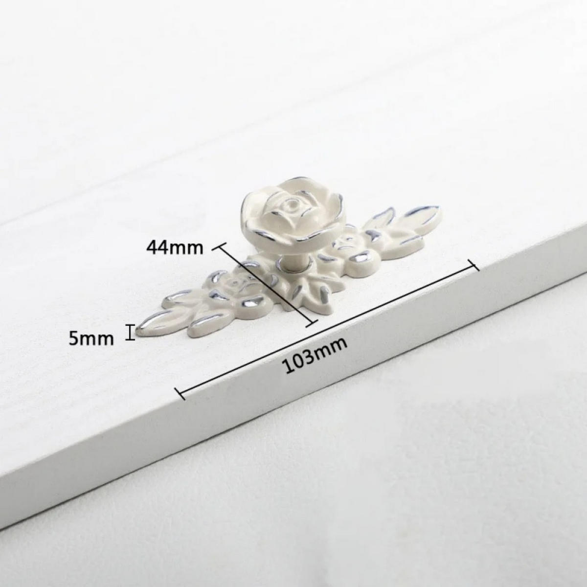 MÖBELGRIFF Silber 4er-Set 103 mm Zinklegierung - Weiß, Metall (4.4/0.27/10.3cm)