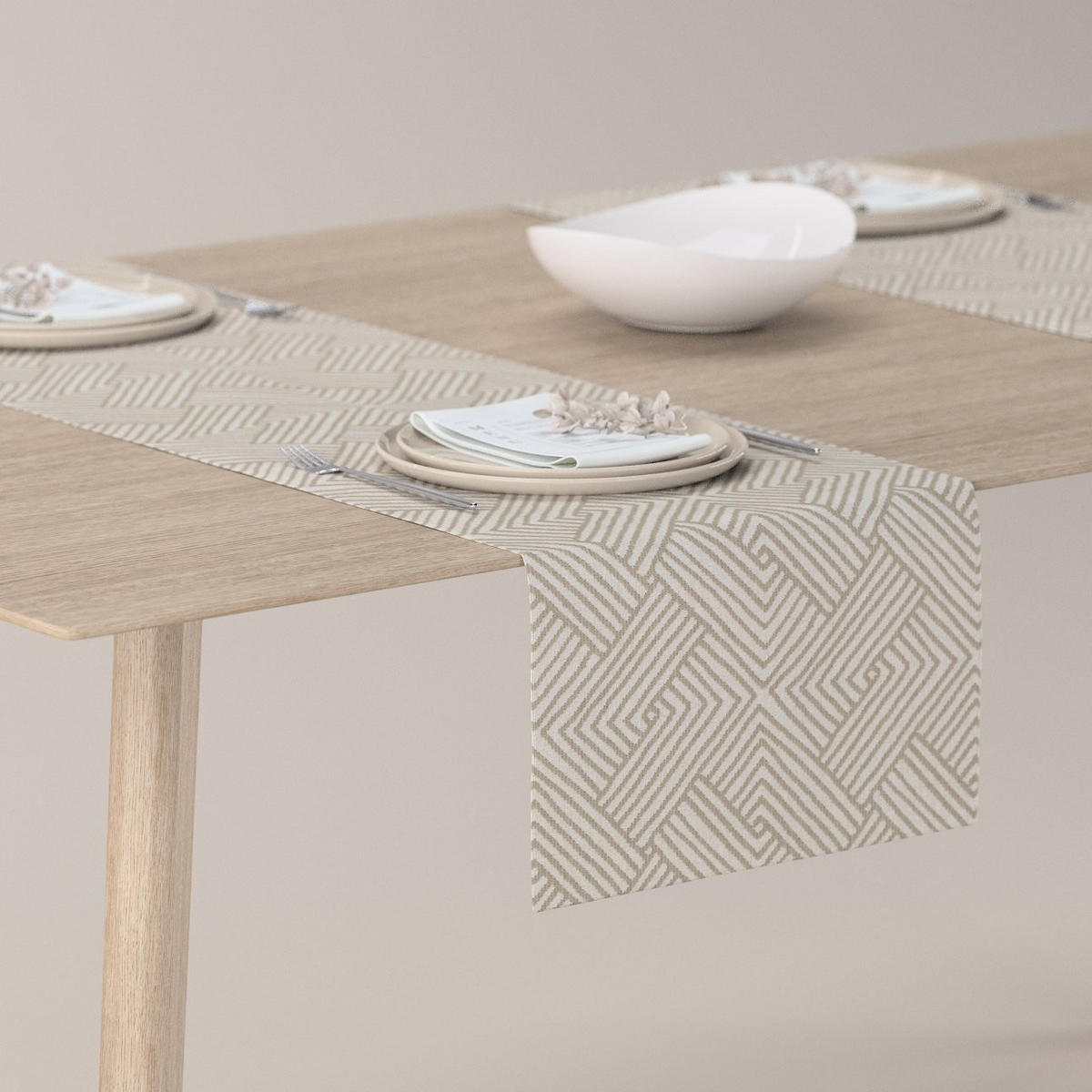 TISCHLÄUFER Sunny, beige, 40x130 cm - Beige, Textil (40/130cm) - Dekoria