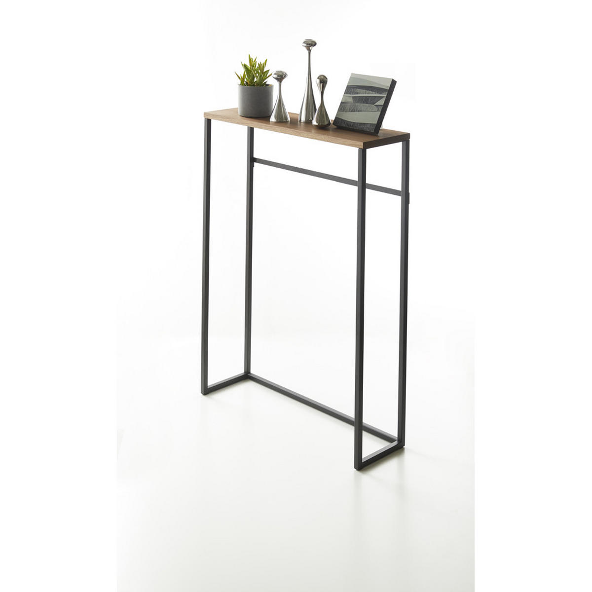 ELEGANTER Konsolentisch YAMAZAKI Tower 5165 in Schwarz für jeden Flur - Schwarz, Metall (18.5/60/80.5cm) - Yamazaki