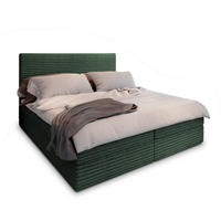 BOXBETT PISA 180x200 cm mit Matratze und Topper - Grün - Grün, Holz (180/200cm) - MASSENO