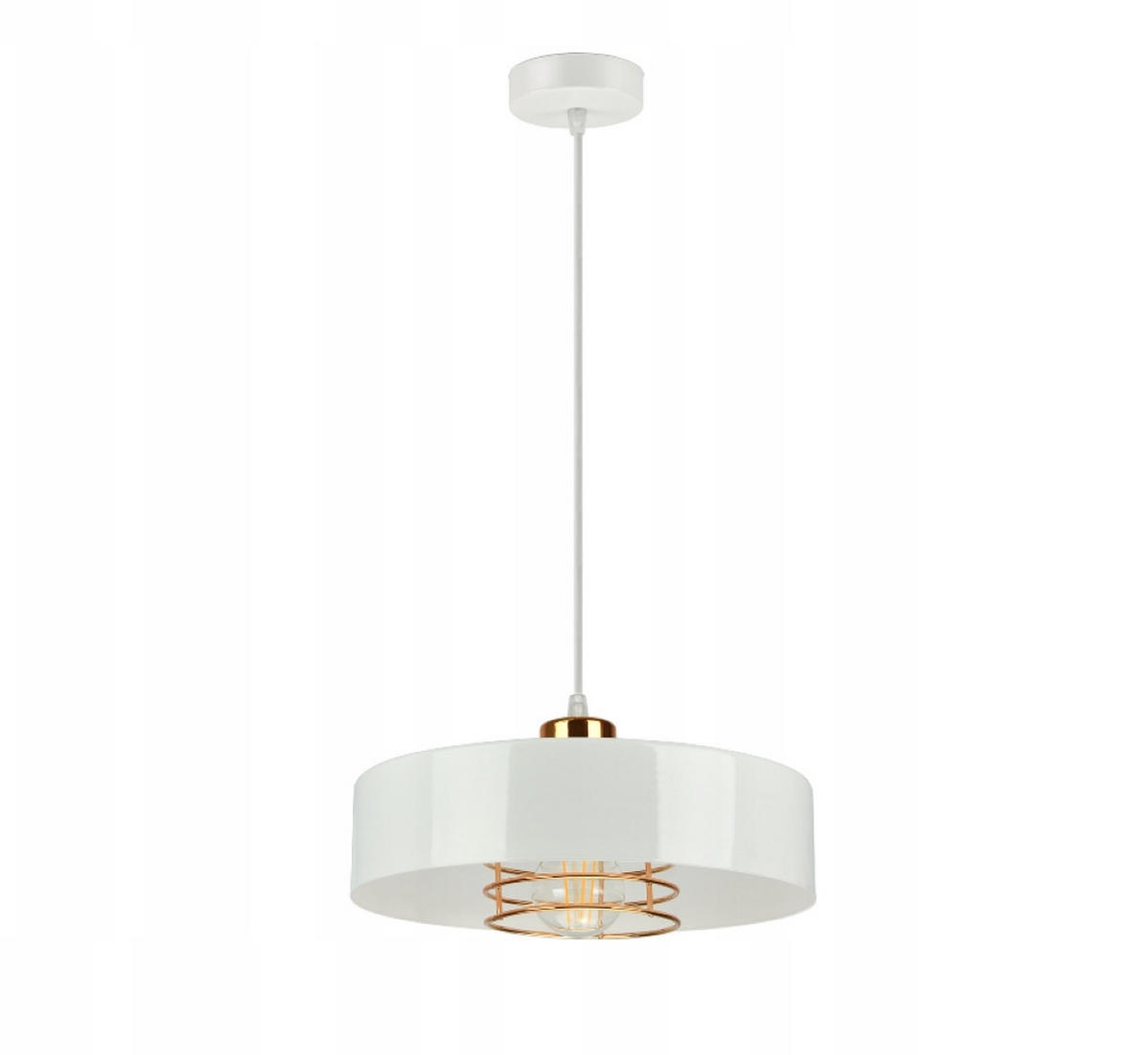 PENDELLEUCHTE EDISON - Goldfarben/Schwarz, Metall (30/30/80cm) - kiki design