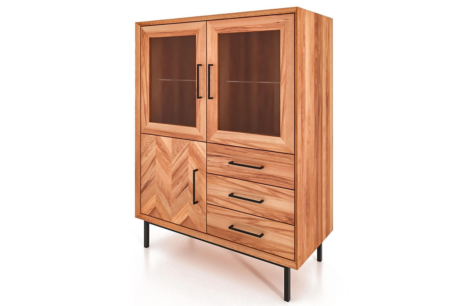 SIDEBOARD LEON Kernbuche - Kernbuche, Holz (97/125/45cm) - byoak