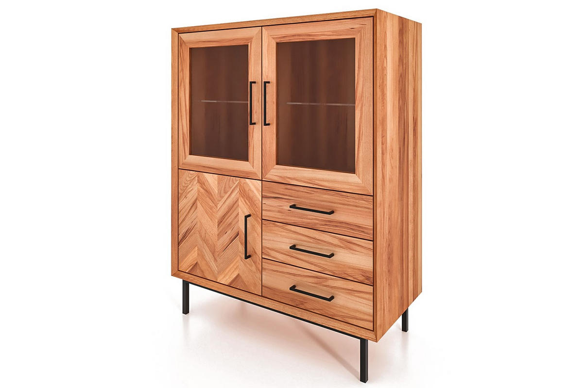 SIDEBOARD LEON Kernbuche - Kernbuche, Holz (97/125/45cm) - byoak
