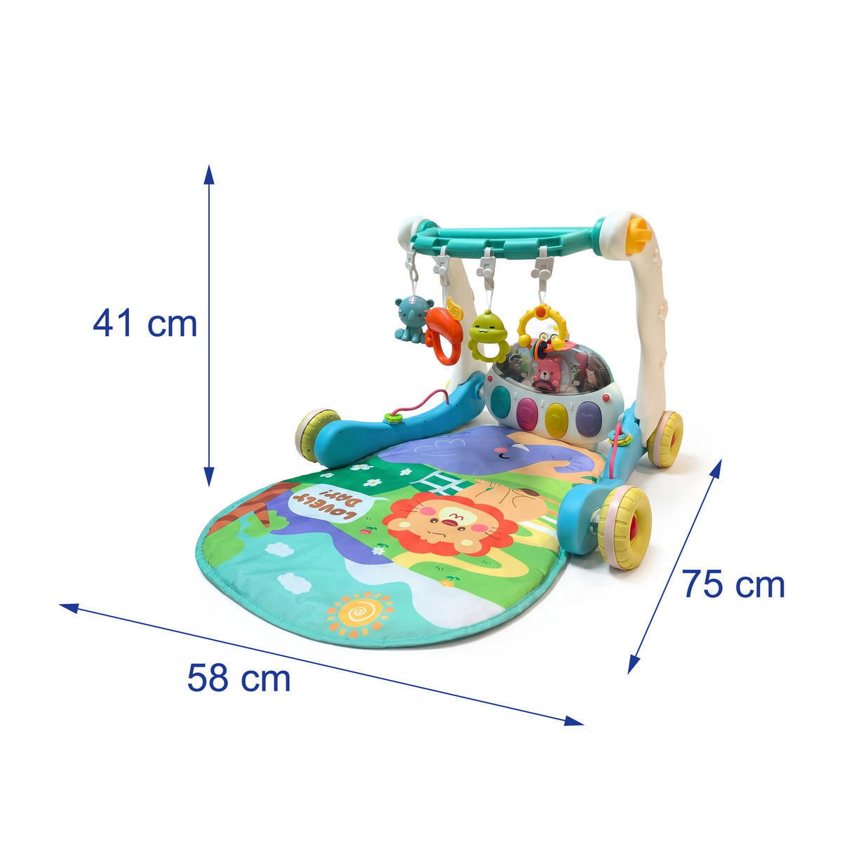 HRACÍ obl. - různobarevná, textil/plast (58/41/75cm) - Relaxdays