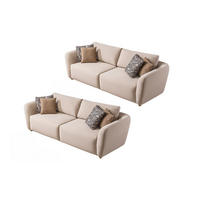 SITZGARNITUR Savana - Beige, Holz (250/93/100cm) - Villa Möbel