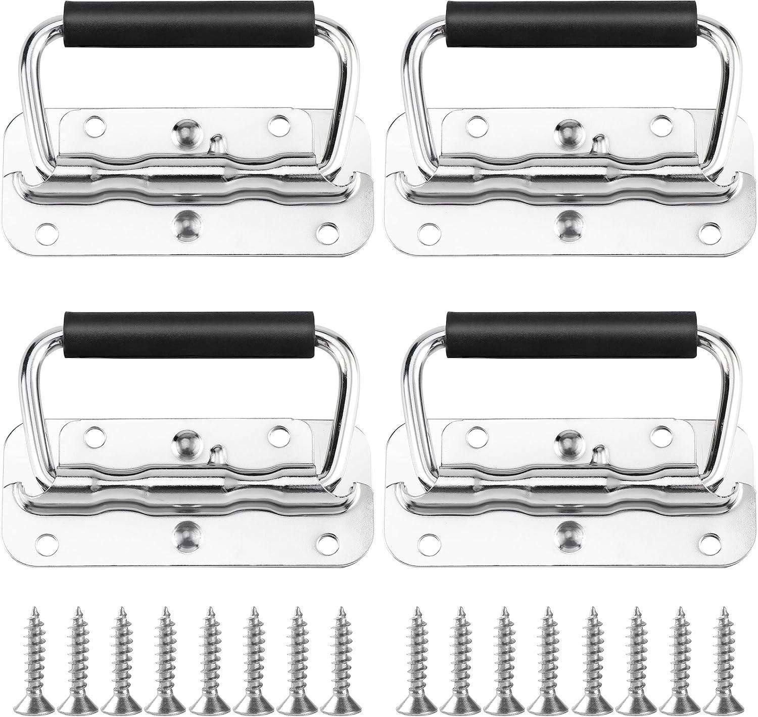 MÖBELGRIFF 4er-Set - Silberfarben, Metall (7.2/1.5/10.2cm)