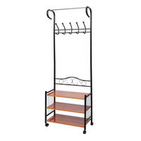 METALL-GARDEROBE Schwarz - Schwarz, Metall (65/186/34cm) - MCW