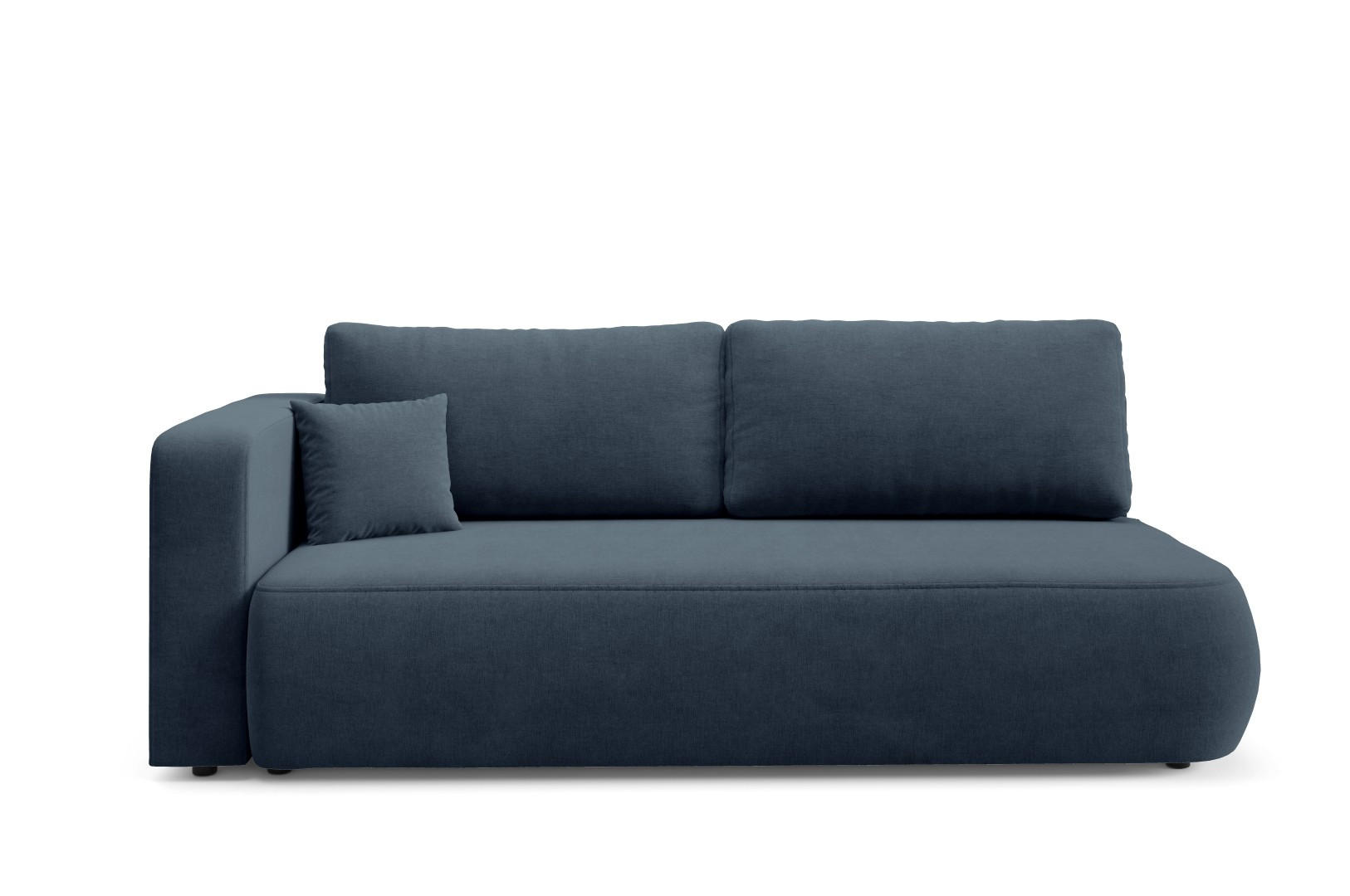SCHLAFSOFA mit Bettkasten Dunkelblau - Schwarz/Dunkelblau, Holz/Holzwerkstoff (228/82/106cm) - Furnisell