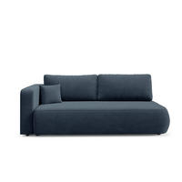 SCHLAFSOFA mit Bettkasten Dunkelblau - Schwarz/Dunkelblau, Holz/Holzwerkstoff (228/82/106cm) - Furnisell