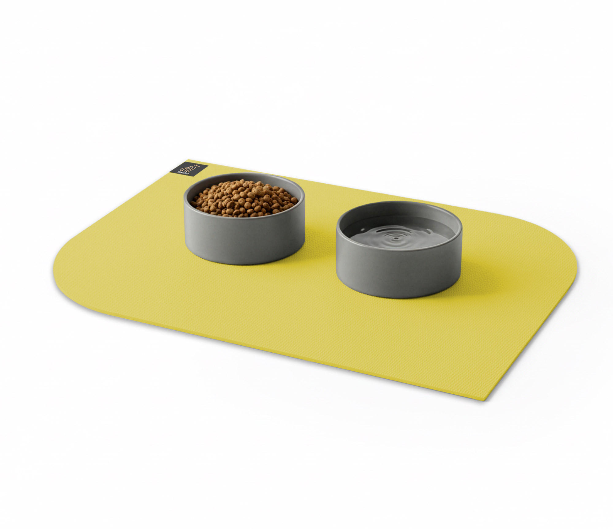 NAPFUNTERLAGE, Öko-Tex, Blattform Mangogelb 40 x 60 cm - Hellgelb, Textil (60/40cm) - SANOZOO