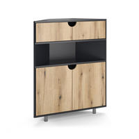 KREDENC Inaro Antracit/dub - antracitová, kompozitní dřevo (79/96/27.2cm) - Vicco