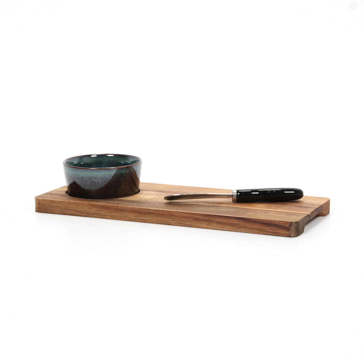 SERVIERBRETT für Snacks Braun 30/12/1,2 cm - Braun, Holz (12/1.2/30cm) - Excellent Houseware