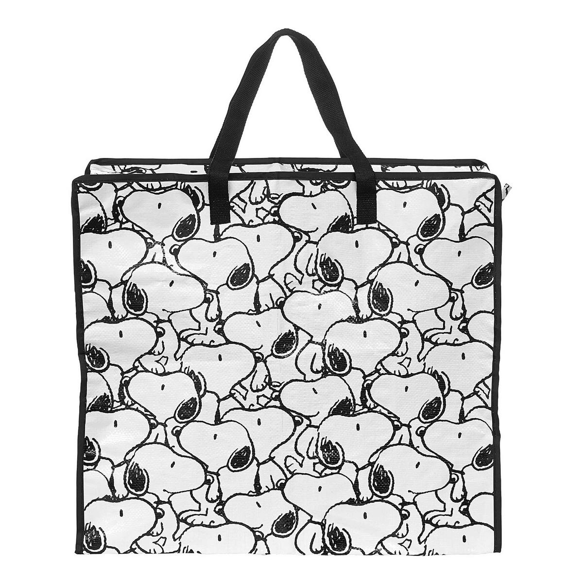 JUMBOTASCHE (5er Set) Peanuts - Schwarz, Kunststoff (25/52/47cm) - Butlers