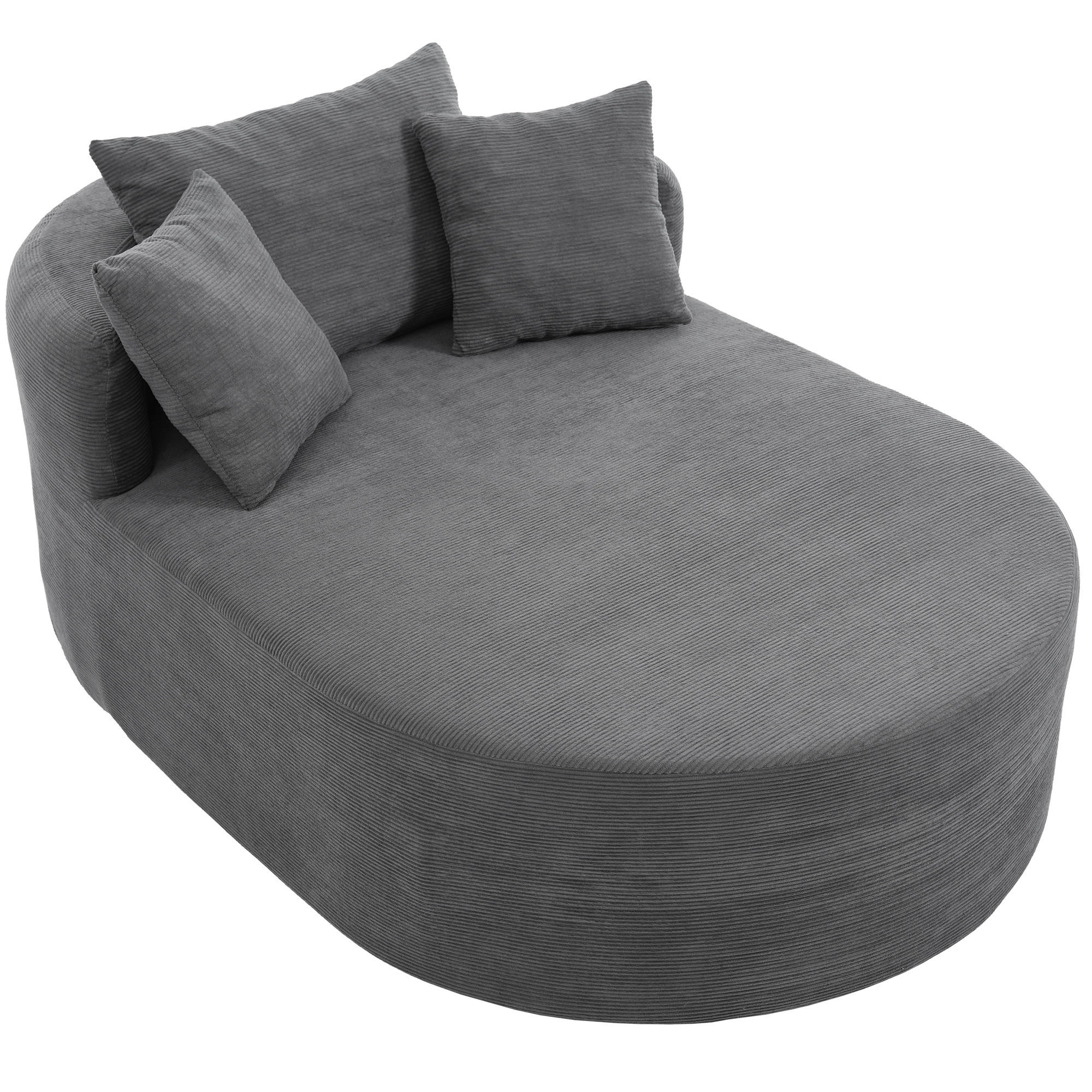 ComfortXL Xxl-Sessel Dunkelgrau 170x83x112.5 cm