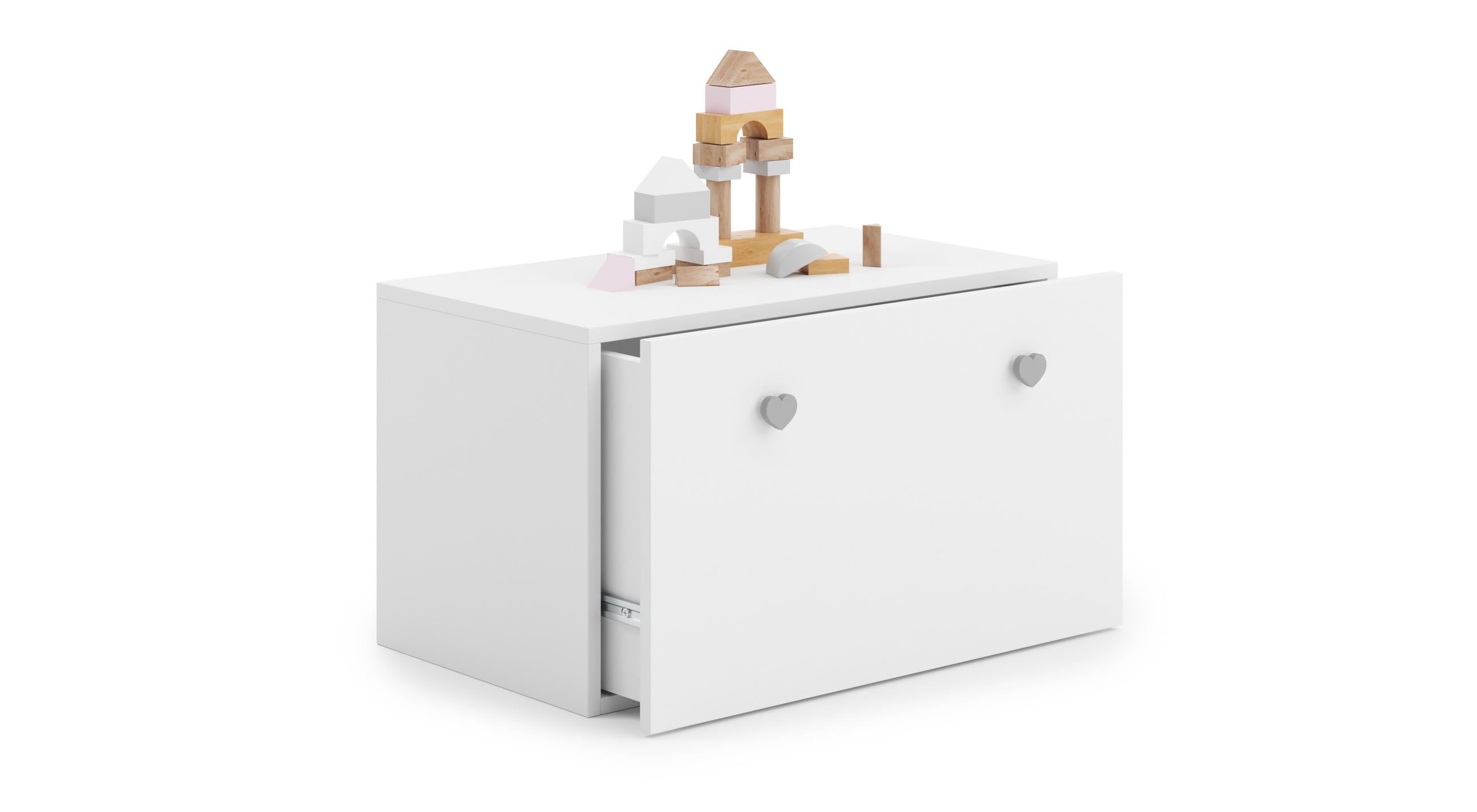 SPIELZEUGTRUHE Inga - Weiß, Holzwerkstoff (71/42cm) - RAUMHIRSCH FURNITURE