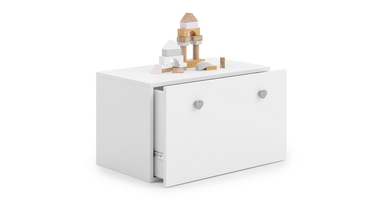 SPIELZEUGTRUHE Inga - Weiß, Holzwerkstoff (71/42cm) - RAUMHIRSCH FURNITURE