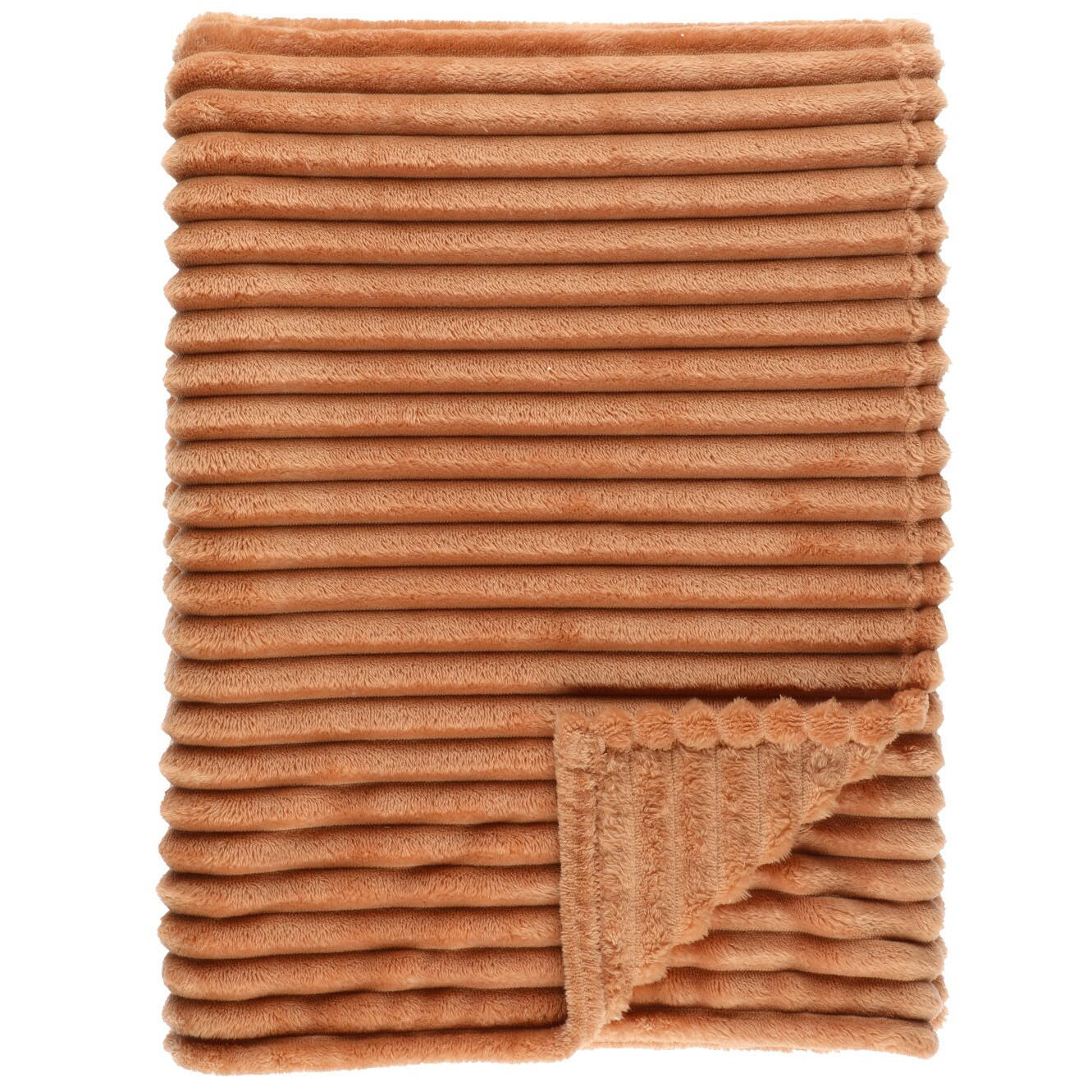 DECKE Polyester Morris 140/200 cm - Braun, Textil (140/200cm)