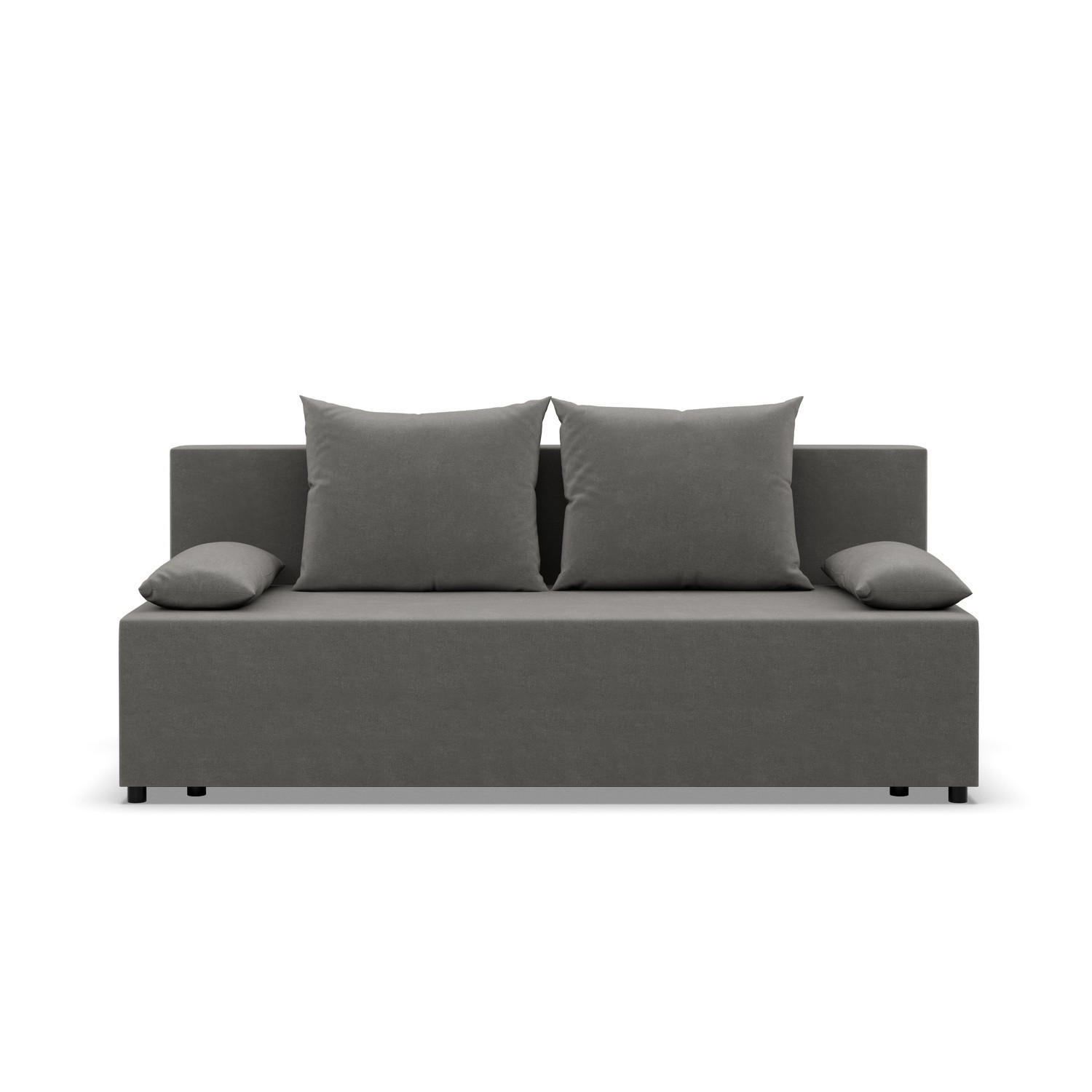 SOFA 3-SITZER MIT SCHLAFFUNKTION FERMO Grau - Grau, Textil (92/95/191cm) - Mebligo