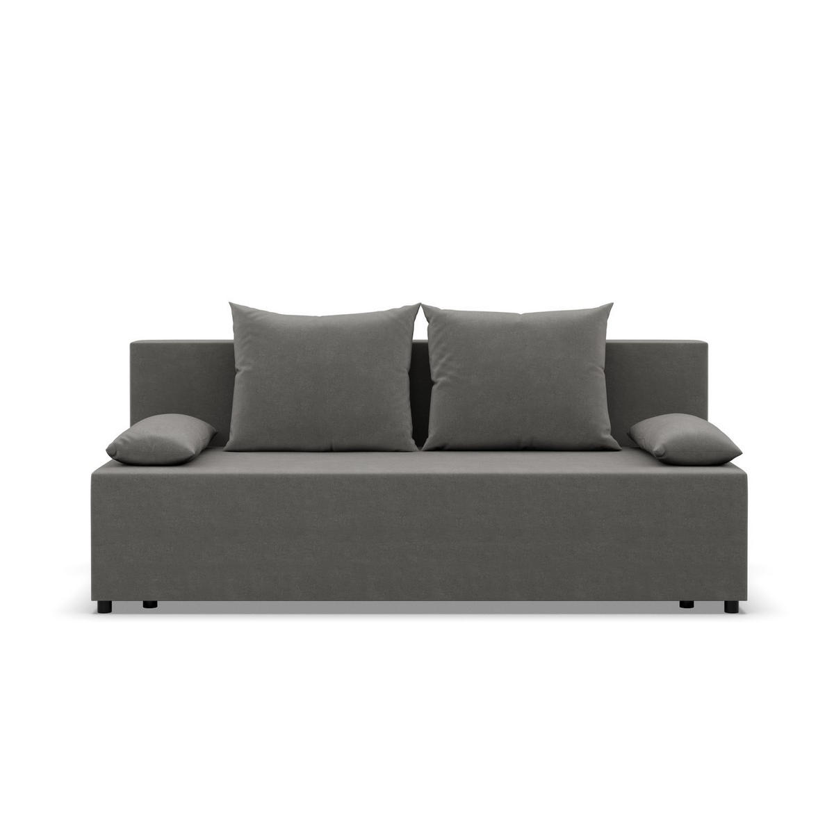 SOFA 3-SITZER MIT SCHLAFFUNKTION FERMO Grau - Grau, Textil (92/95/191cm) - Mebligo