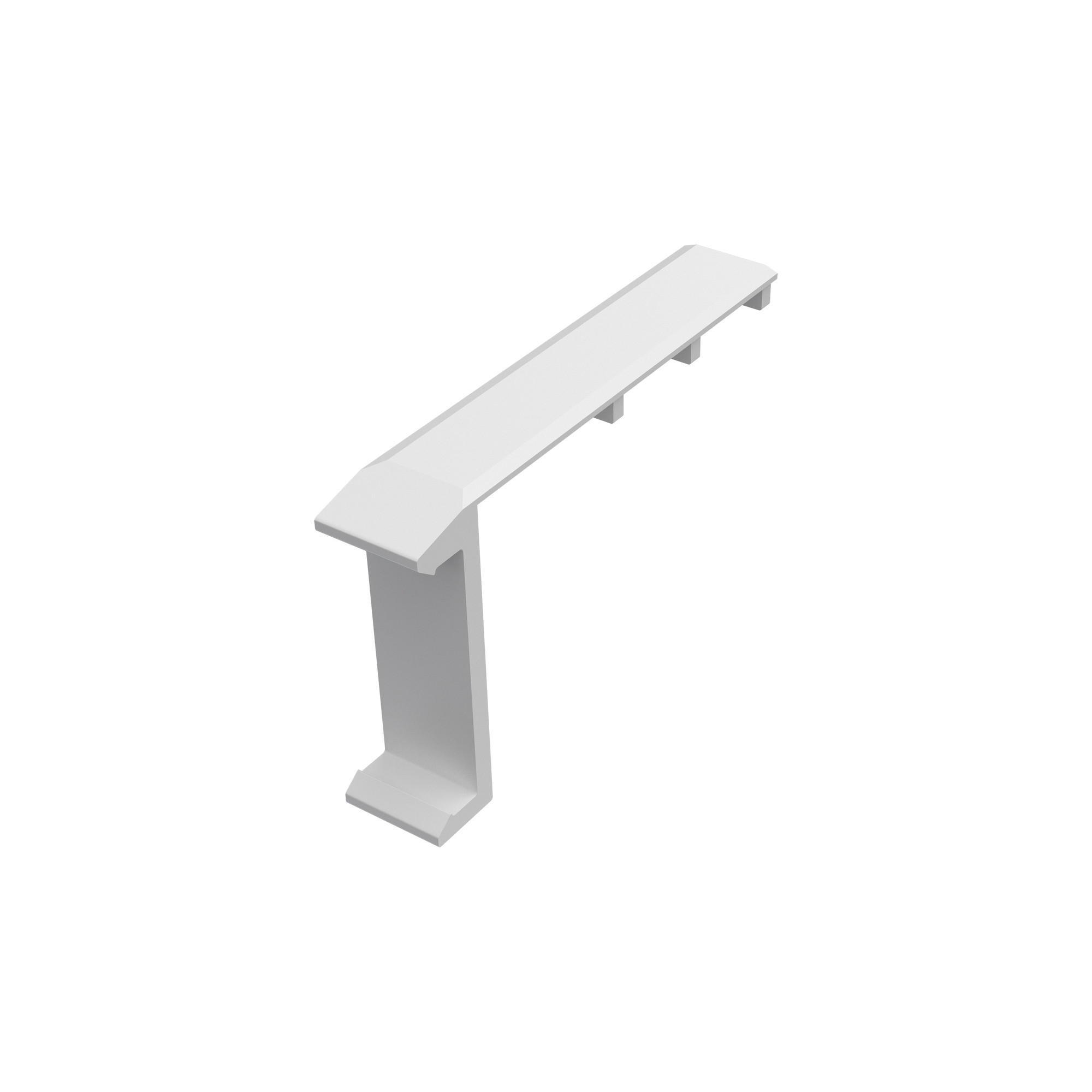 MITNEHMER FÜR PANEELWAGEN Easyslide, Packung 2 Stück - Weiß, Kunststoff (5.2/3/1cm) - INTERDECO