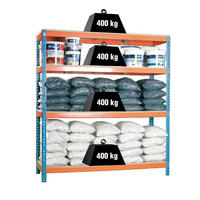 REGAL ohne Schrauben 197,5x61 cm - Blau/Orange, Metall (61/200/61cm) - PROREGAL