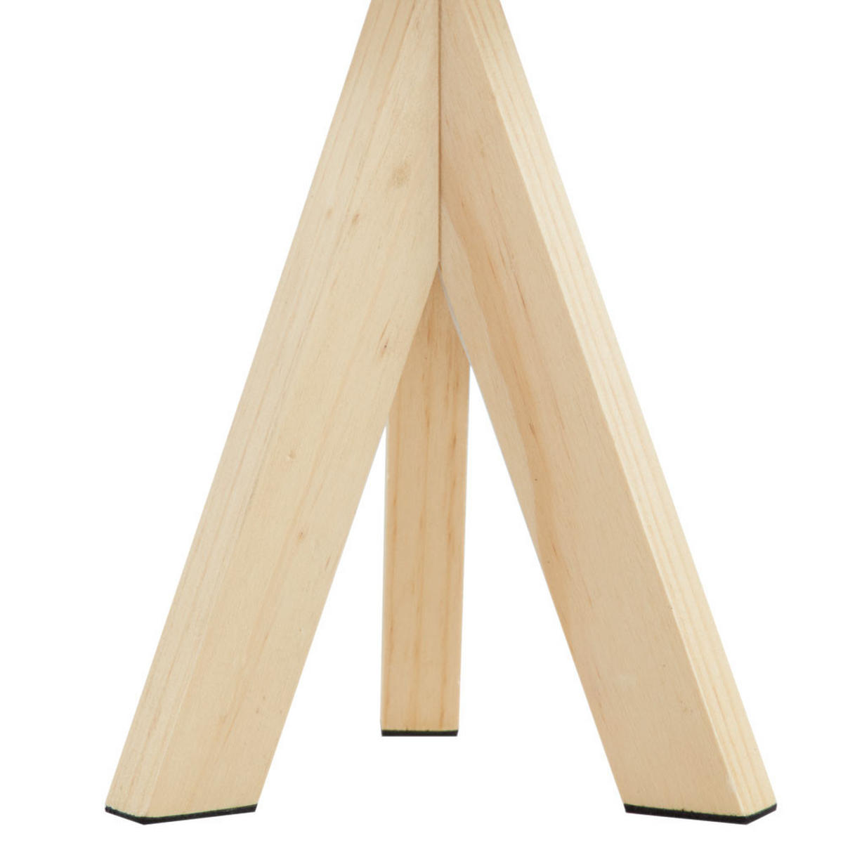 TISCHLEUCHTE Holz Weiß - Weiß, Holz (17/17/33.5cm)