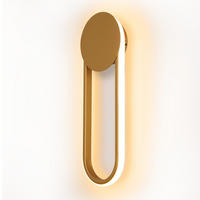 LED WANDLEUCHTE FRANKFURT II 41.5/14/4 cm - Goldfarben, Metall (14/4/41.5cm) - Nettlife