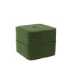 SITZPOUF Kiki Grün 40/40/35 cm - Grün, Textil (40/35/40cm) - Light & Living