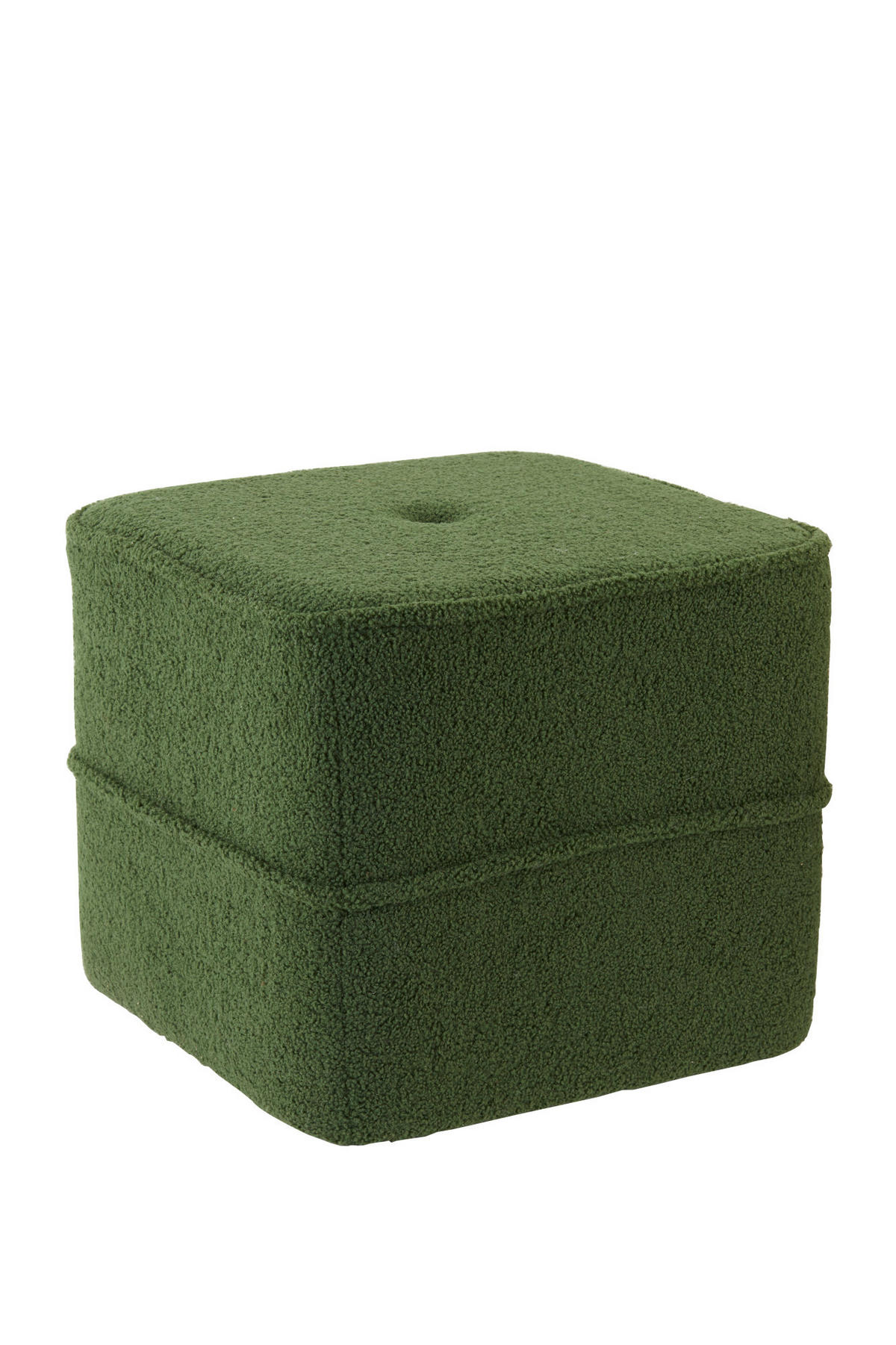 SITZPOUF Kiki Grün 40/40/35 cm - Grün, Textil (40/35/40cm) - Light & Living
