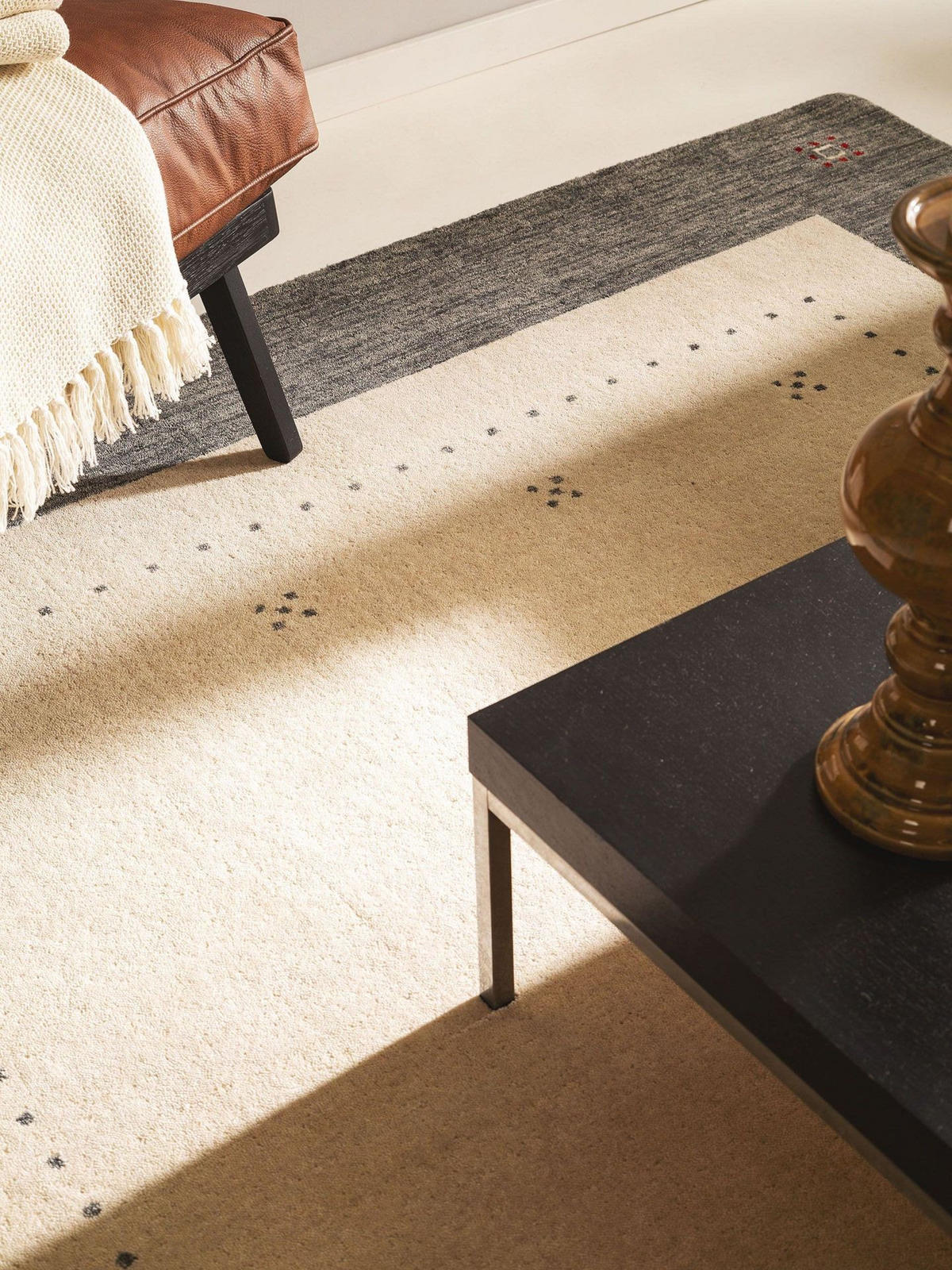 WOLLTEPPICH Jamal Beige/Grau 300x400 cm - Beige/Grau, Textil (300/1cm) - KUNSTLOFT