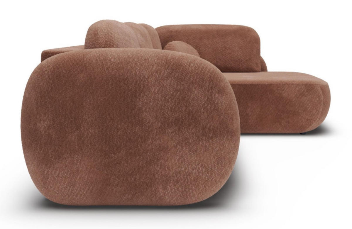 ECKSOFA Braun Olivio II Ausziehbar Rechts - Braun, Textil (190/289cm) - Sepro Meble
