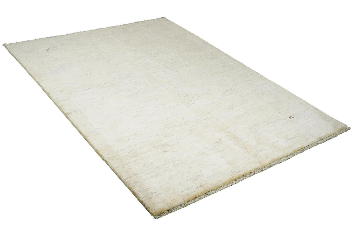 GABBEH-TEPPICH handgeknüpft Beige 247/174 cm Schurwolle - Beige, Textil (174/247cm) - Looma
