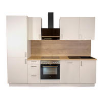 KÜCHENLEERZEILE „Dresden“ 270 cm – ohne E-Geräte – Premiumweiß – mit Zubehör - Edelstahlfarben/Weiß, Holzwerkstoff/Metall (270/210/60cm) - GEBA