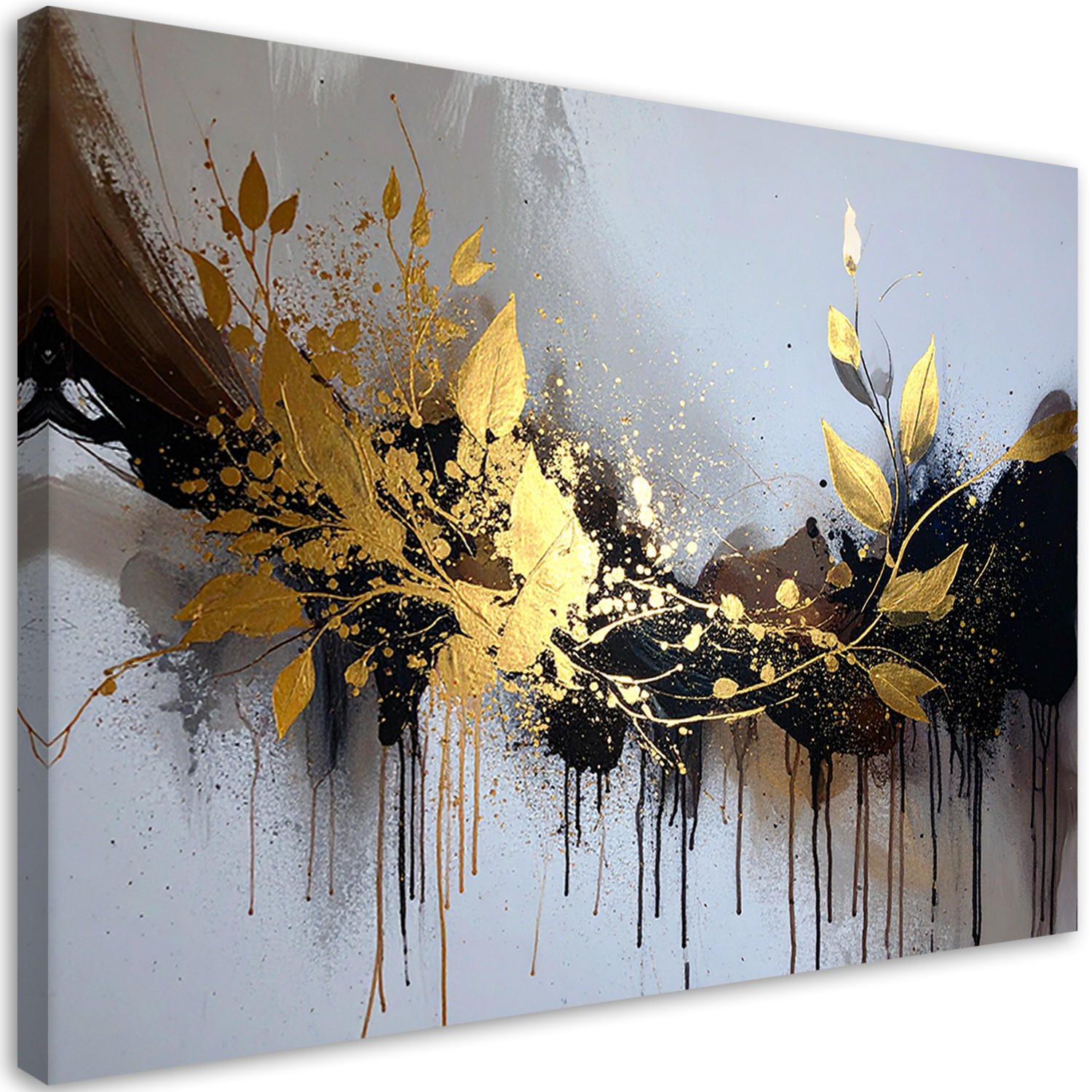 Feeby Leinwandbilder, Gold 120x80 cm