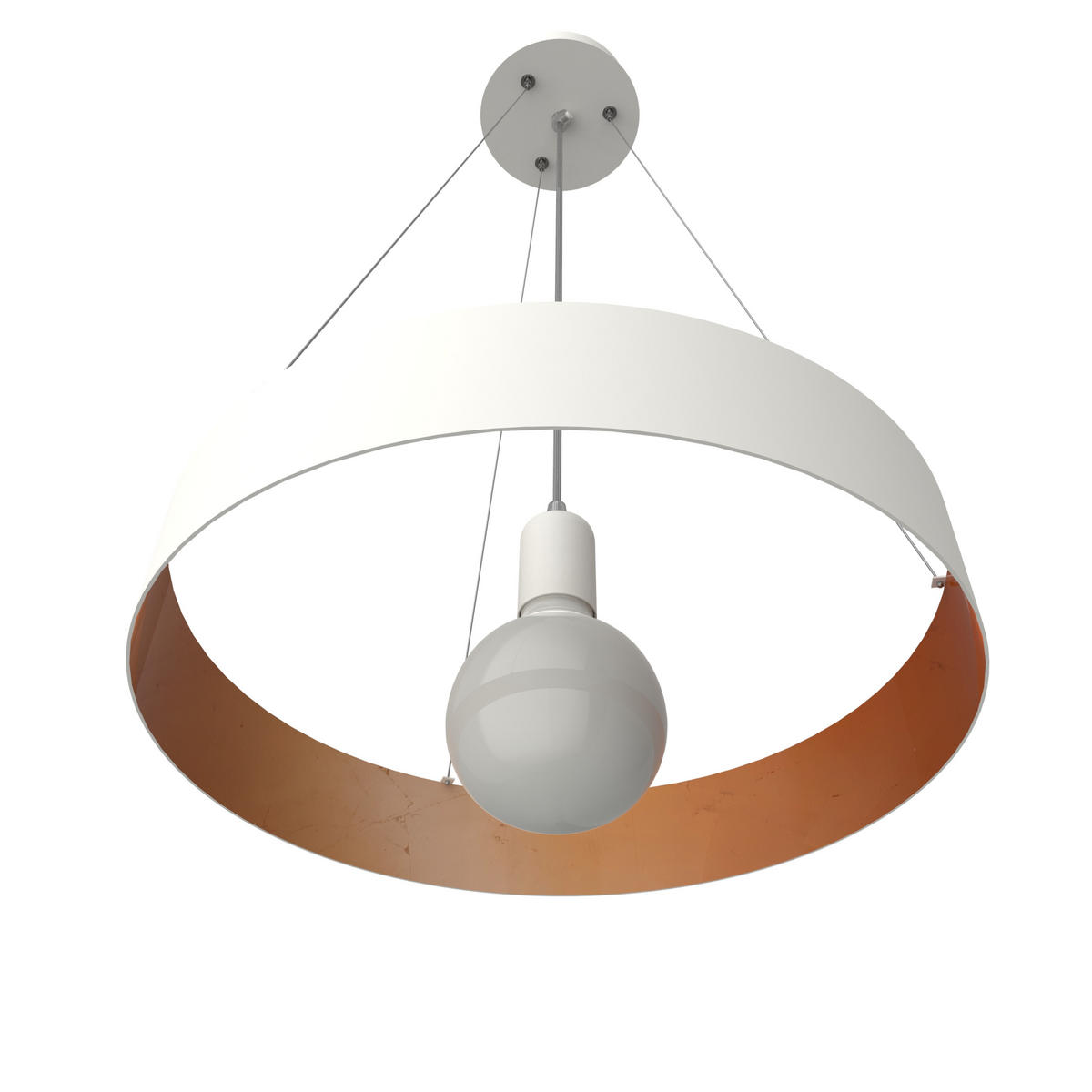 HÄNGELEUCHTE - Kupferfarben, Metall (40/40/6cm) - Lumicom