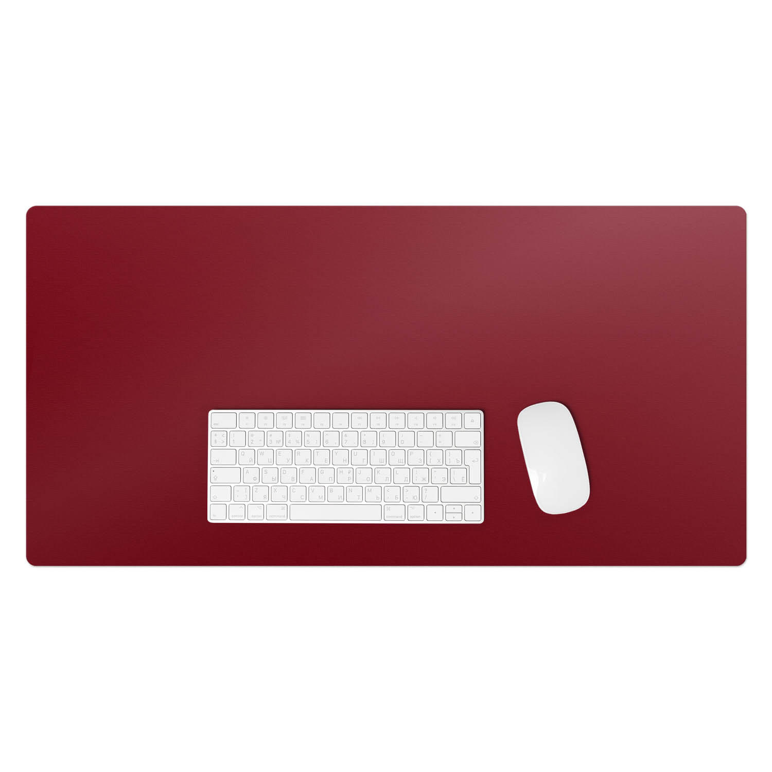 SCHREIBTISCHUNTERLAGE 90x45 cm Bordeaux - Weinrot, Kunststoff (90/45/1.6cm) - Wallfluent