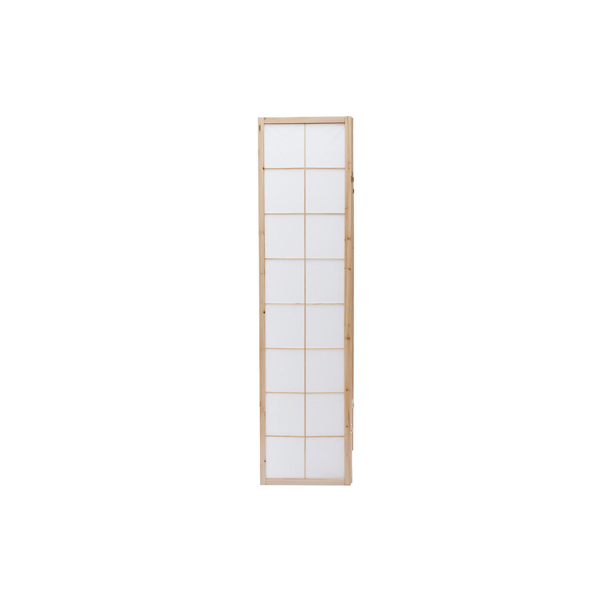 PARAVENT Japanisch Holz Papier IKUYO - Naturfarben, Holz (176/174.5/174.5cm) - Miliboo