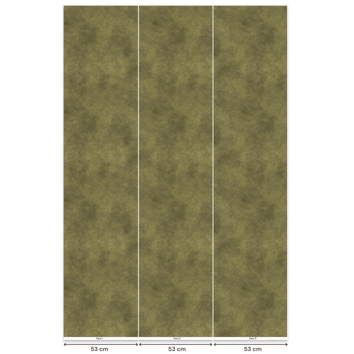 TAPETE - Textur - Abstrakt - Grün - 160x240 cm - Olivgrün, Papier (160/240cm) - OnlyWow