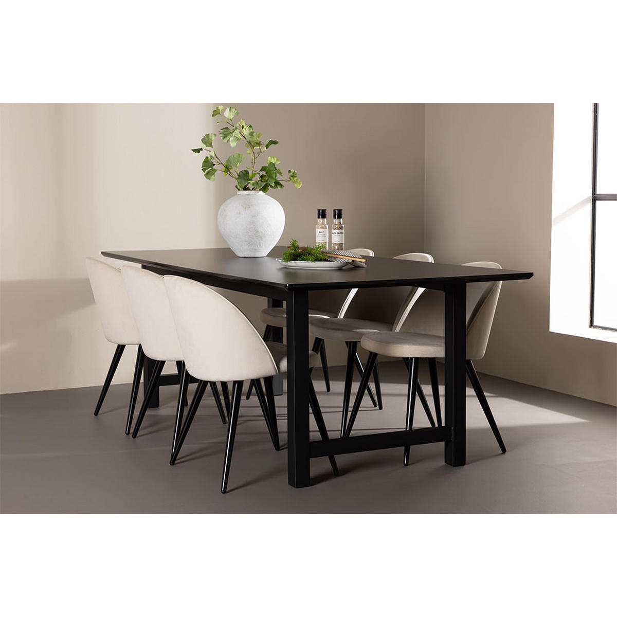 ESSTISCH Schwarz - Schwarz, Holzwerkstoff (100/220/75cm) - ebuy24