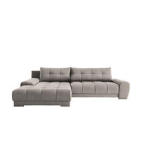 ECKSOFA WAVE Mit Schlaffunktion, Stoff SORO, Beige Links - Beige, Holz (105/281cm) - Kaiser Möbel