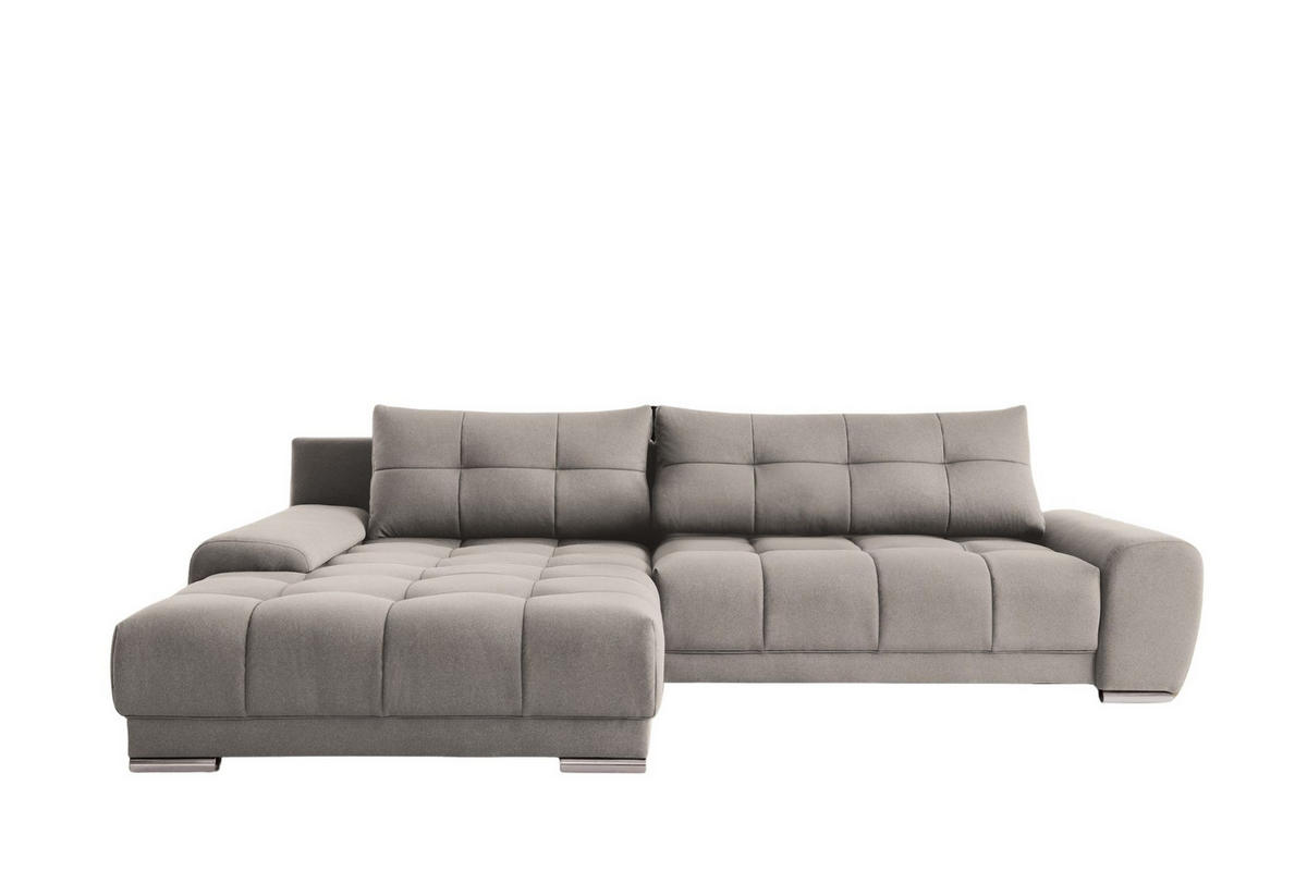 ECKSOFA WAVE Mit Schlaffunktion, Stoff SORO, Beige Links - Beige, Holz (105/281cm) - Kaiser Möbel