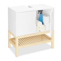 WASCHBECKENUNTERSCHRANK - Multicolor, Holz/Holzwerkstoff (60/60.5/33cm) - Relaxdays