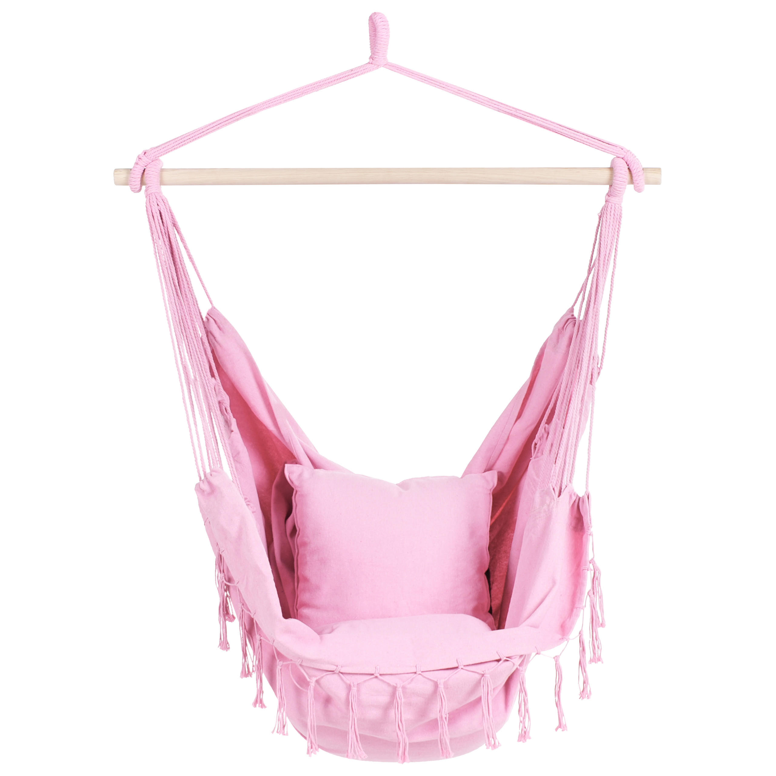 HÄNGESESSEL Rosa Bonea - Pink, Textil (95/125/55cm) - Beliani