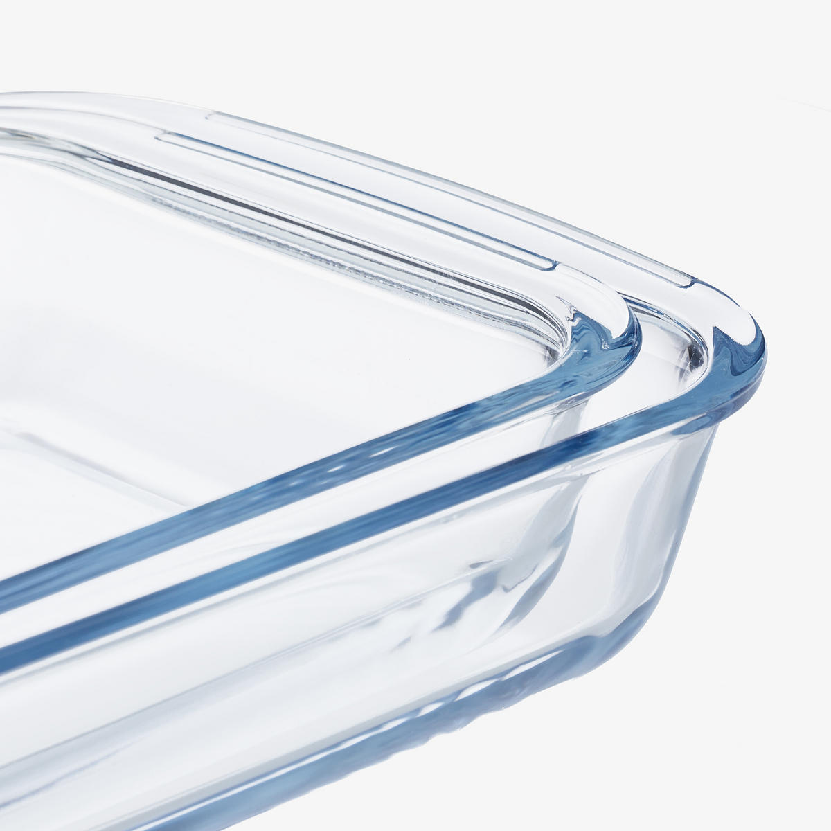 2-TLG.AUFLAUFFORM-SET - Transparent, Glas (17.5/29.5/5cm) - Relaxdays