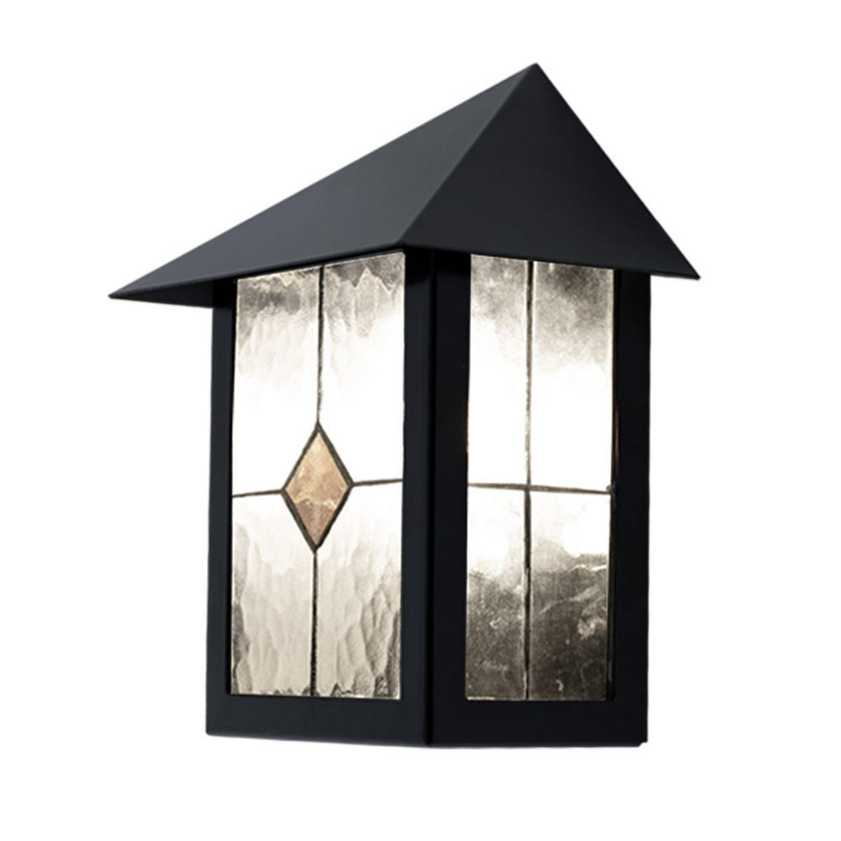 LED WANDLAMPE Stahl Schwarz - Schwarz, Glas (16/24/32.5cm)