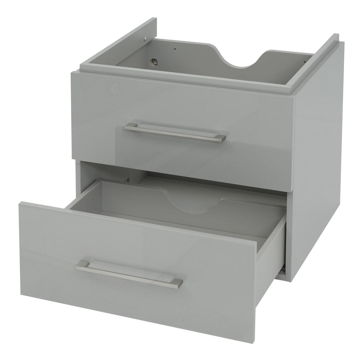 WASCHBECKENUNTERSCHRANK PREMIUM Grau - Grau, Holz (59/50/46cm) - MCW