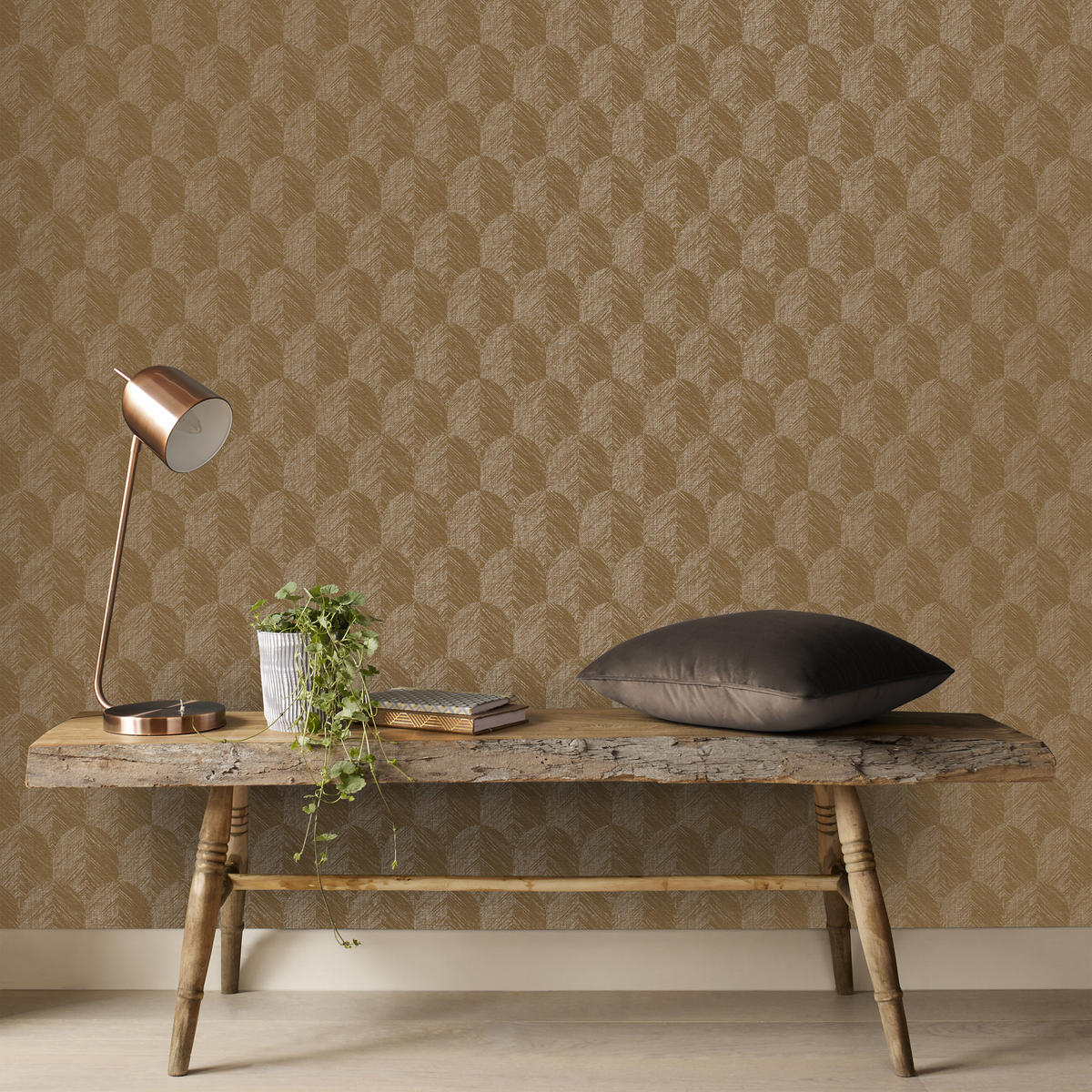 VLIESTAPETE - Romee warmes Braun - Braun, Papier/Kunststoff (52/1000cm) - Superfresco Easy