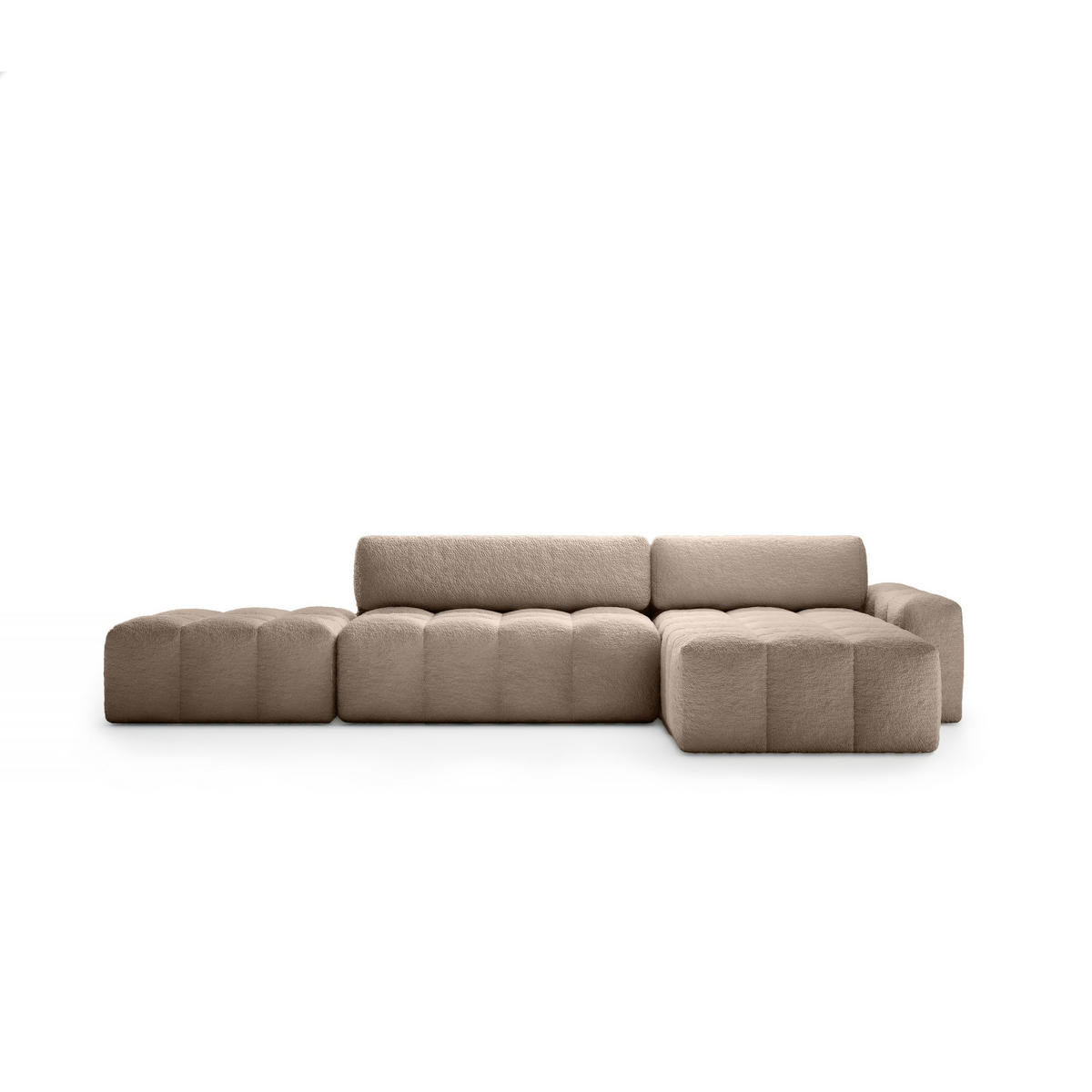 ECKSOFA mit Schlaffunktion Liptitz La, Brown - Braun, Textil (100/363cm) - Fedve