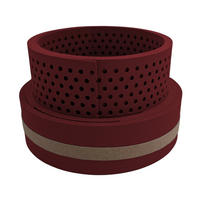SICHTSCHUTZSTREIFEN Premium Akzentstreifen Set DUO Bordeauxrot 2,55m - Bordeaux, Kunststoff (255/19cm) - ZAUN|ZU