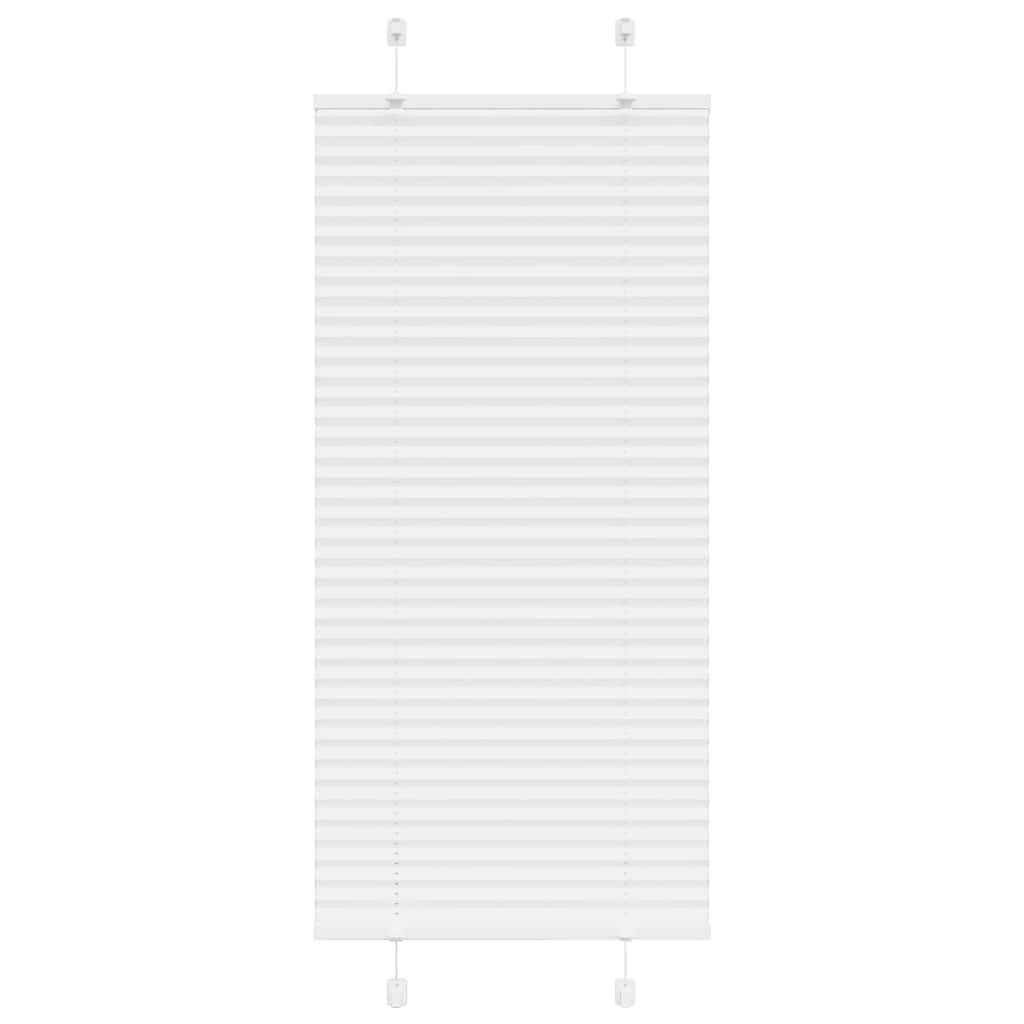 PLISSEE 60/100 cm Stoffbreite 59,4 cm aus Polyester Weiß - Weiß, Textil (60/100cm) - vidaXL